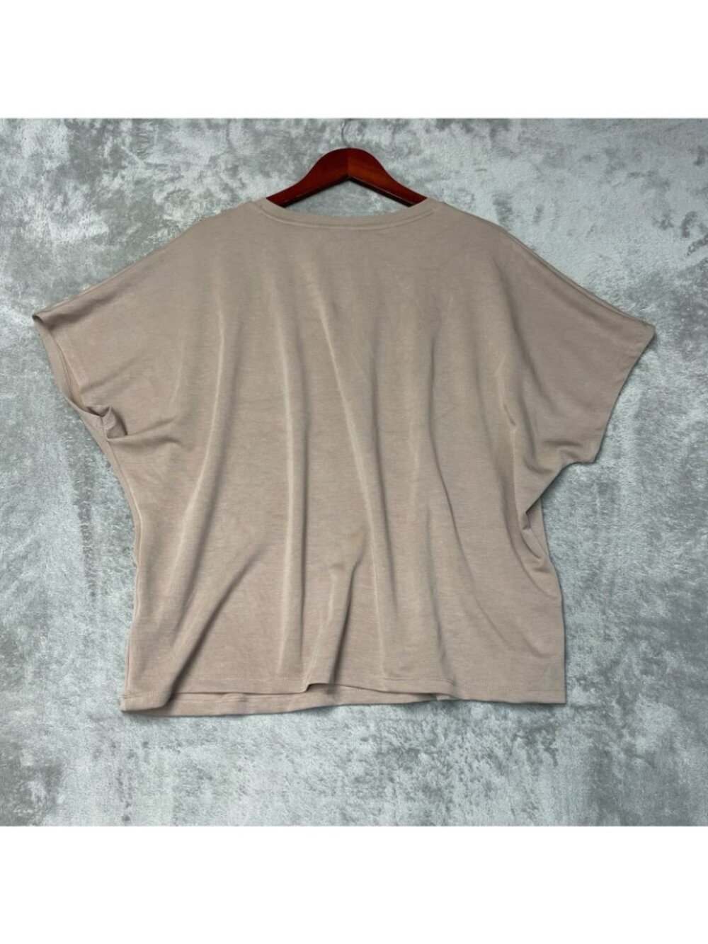 NWT 32 Degrees Cool Women's XXL Taupe Short Sleeve Relaxed Fit Top C0459 - Picture 4 of 11